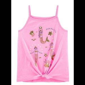 NWT 2t 12 8 14 memaid tank top tie GLITTER carters